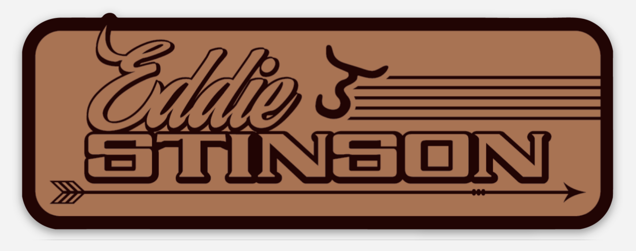 Eddie Stinson Patch Sticker - Brown